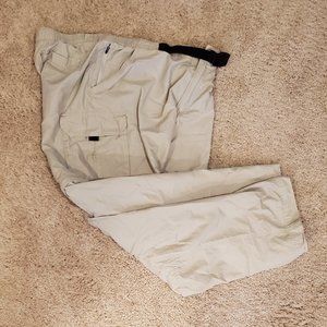 Eddie Bauer Khaki  zip off pants size large